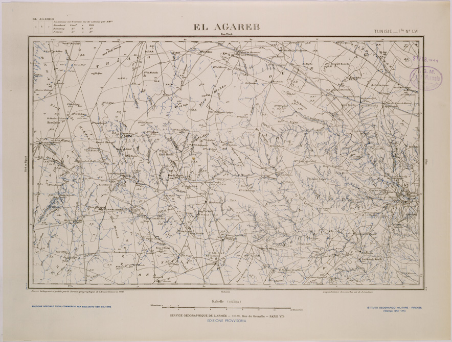 (N:28928) EL AGAREB - FOGLIO LVI. (SE002752) Carte e stampe antiche: riproduzione a colori su carta (formato A2)