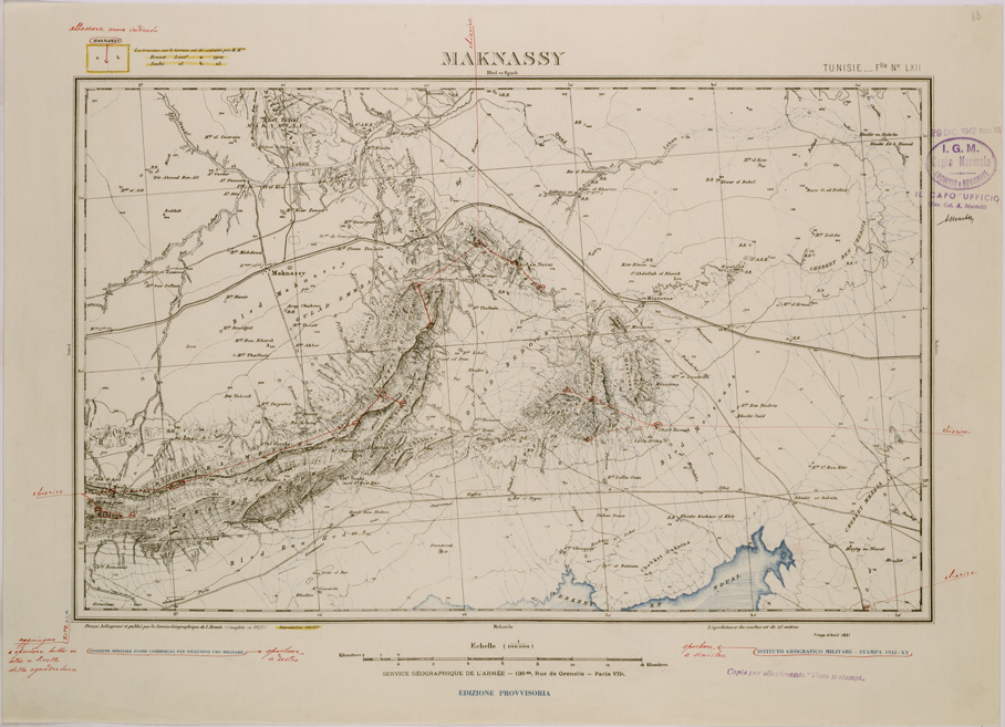 (N:28942) MAKNASSY - FOGLIO LXII. (SE002758) Carte e stampe antiche: riproduzione a colori su carta (formato A2)