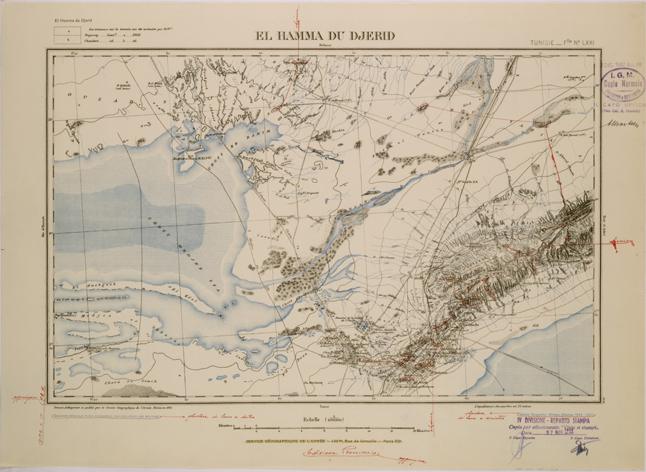 (N:28957) EL HAMMA DU DJERID - FOGLIO LXXI. (SE002767) Carte e stampe antiche: riproduzione a colori su carta (formato A2)