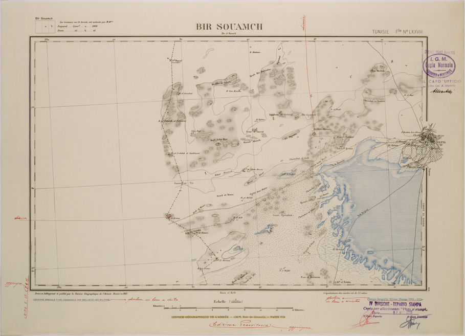 (N:28963) BIR SOUAMCH - FOGLIO LXXVIII. (SE002773) Carte e stampe antiche: riproduzione a colori su carta (formato A2)