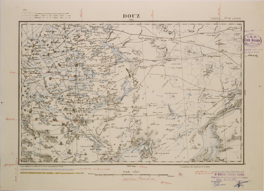 (N:28974) DOUZ - FOGLIO LXXXIX. (SE002784) Carte e stampe antiche: riproduzione a colori su carta (formato A2)