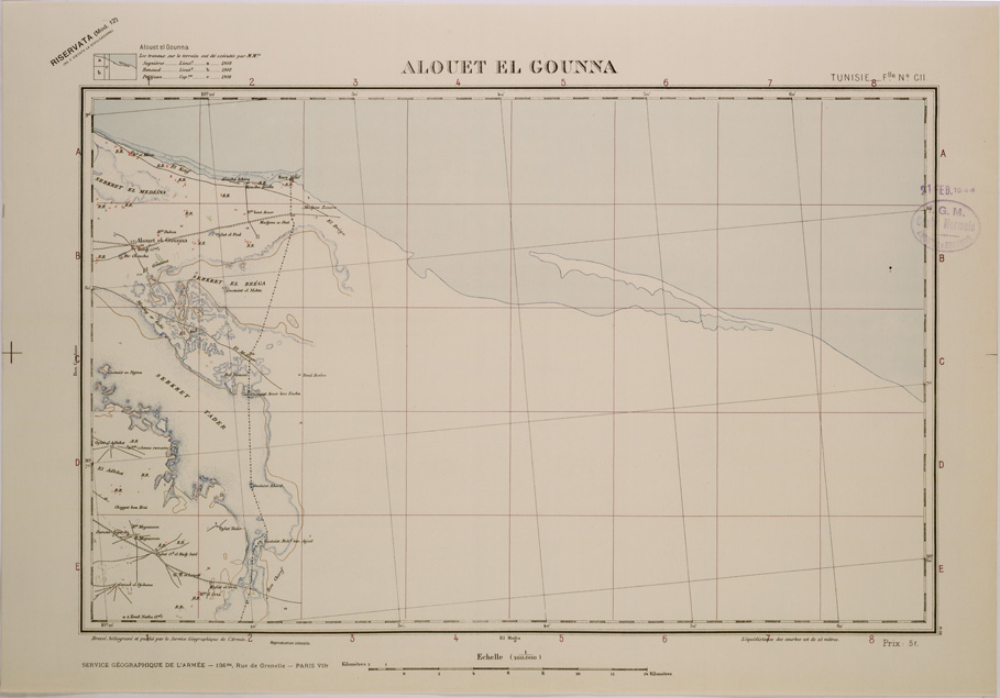 (N:28987) ALOUET EL GOUNNA - FOGLIO CII. (SE002797) Carte e stampe antiche: riproduzione a colori su carta (formato A2)