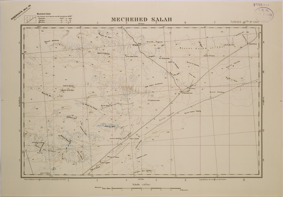 (N:29003) MECHEHED SALAH - FOGLIO CXXV. (SE002809) Carte e stampe antiche: riproduzione a colori su carta (formato A2)