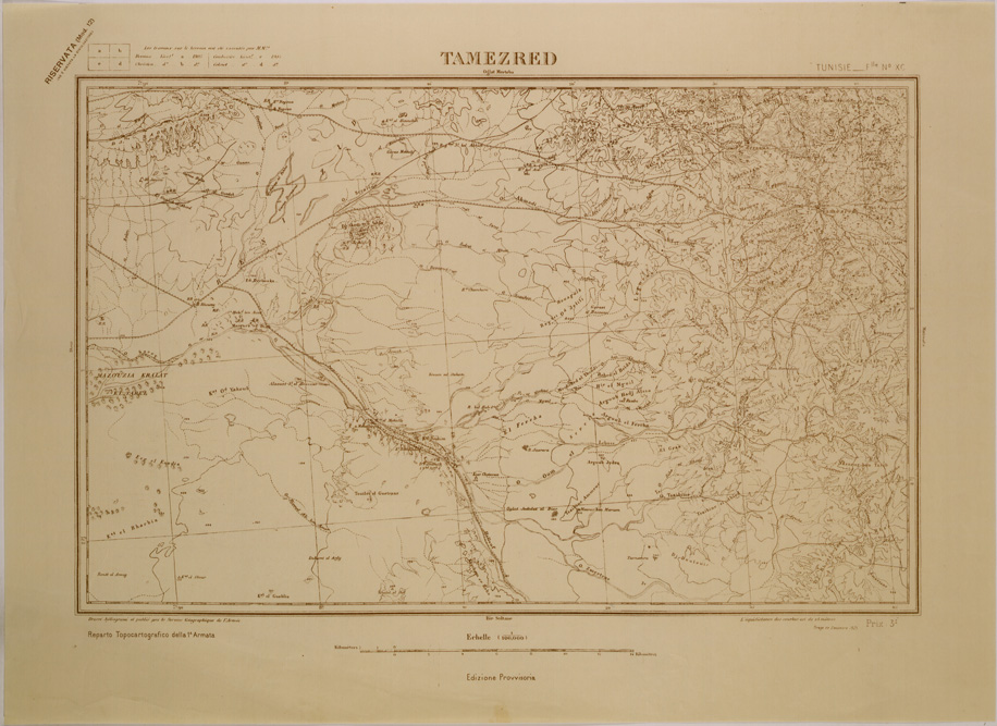 (N:29036) TAMEZRED - FOGLIO XC. (SE002823) Carte e stampe antiche: riproduzione a colori su carta (formato A2)