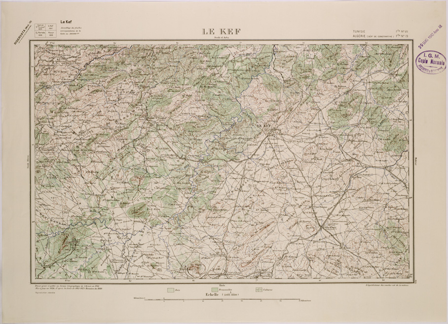 (N:29074) LE KEF - FOGLIO VII. (SE002861) Carte e stampe antiche: riproduzione a colori su carta (formato A2)