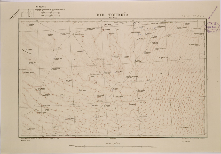 (N:29100) BIR TOURKIA - FOGLIO XXX. (SE002882) Carte e stampe antiche: riproduzione a colori su carta (formato A2)
