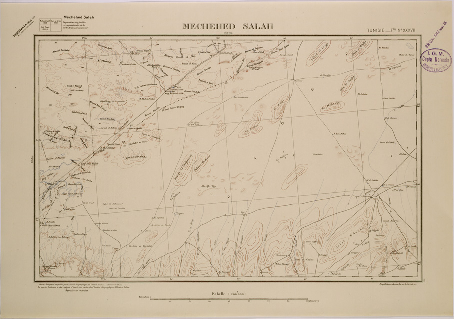 (N:29111) MECHEHED - FOGLIO XXXVII. (SE002889) Carte e stampe antiche: riproduzione a colori su carta (formato A2)