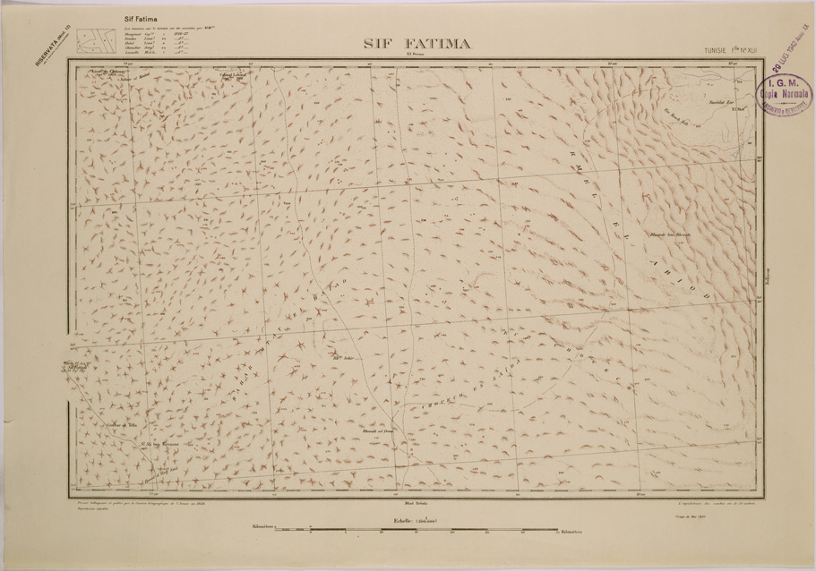 (N:29118) SIF FATIMA - FOGLIO XLII. (SE002893) Carte e stampe antiche: riproduzione a colori su carta (formato A2)