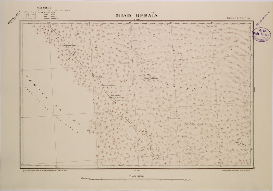 (N:29124) MIAD REBAIA - FOGLIO XLIV. (SE002895) Carte e stampe antiche: riproduzione a colori su carta (formato A2)
