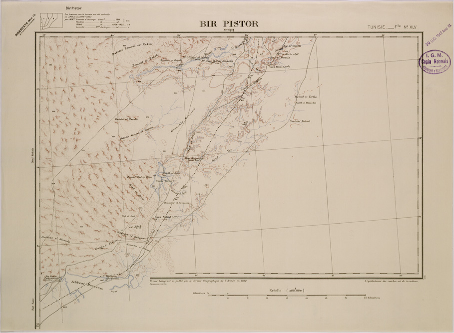 (N:29125) BIR PISTOR - FOGLIO XLV. (SE002896) Carte e stampe antiche: riproduzione a colori su carta (formato A2)