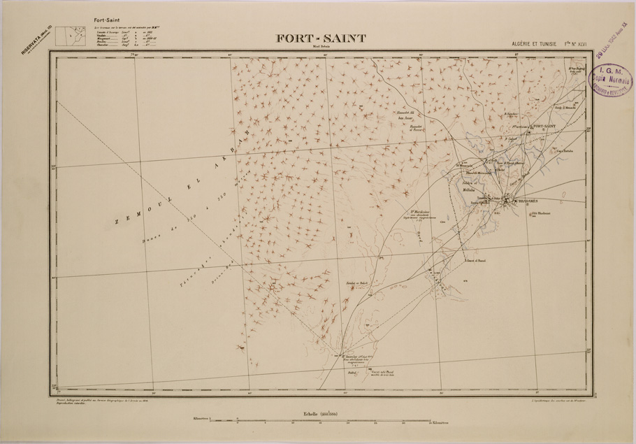(N:29126) FORT - SAINT - FOGLIO XLVI. (SE002897) Carte e stampe antiche: riproduzione a colori su carta (formato A2)