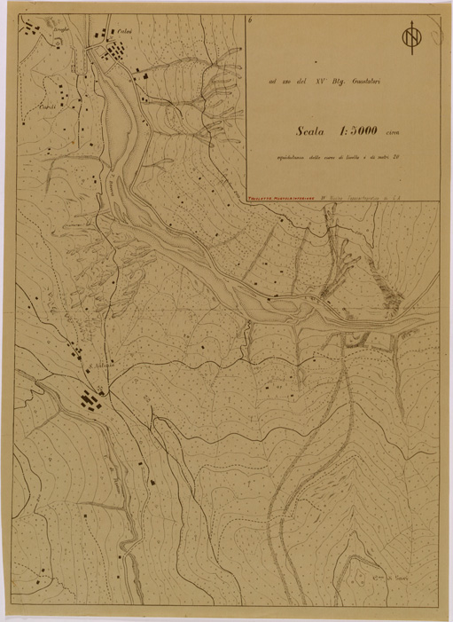 (N:29512) CALVO - S. ANTONIO - TORRENTE BEVERA ( MORTOLA INFERIORE ) (SE003325) Carte e stampe antiche: riproduzione a colori su carta (formato A2)