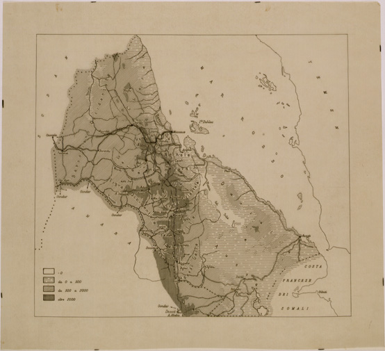(N:29902) CARTA GEOLOGICA DELL' ERITREA - FOGLIO 3 (SE003765) Carte e stampe antiche: riproduzione a colori su carta (formato A2)