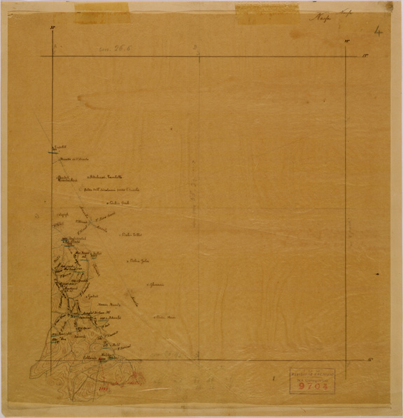 (N:29913) REGIONE DEL BASSO BARCA - FOGLIO 4 (SE003778) Carte e stampe antiche: riproduzione a colori su carta (formato A2)