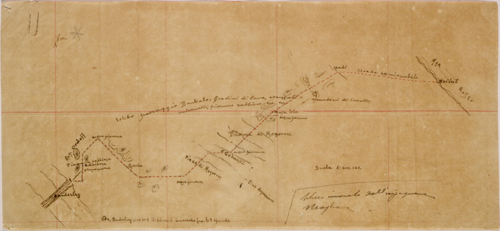 (N:30133) ITINERARIO BEILUL - ENDA MOENI - FOGLIO 2 (SE004066) Carte e stampe antiche: riproduzione a colori su carta (formato A2)