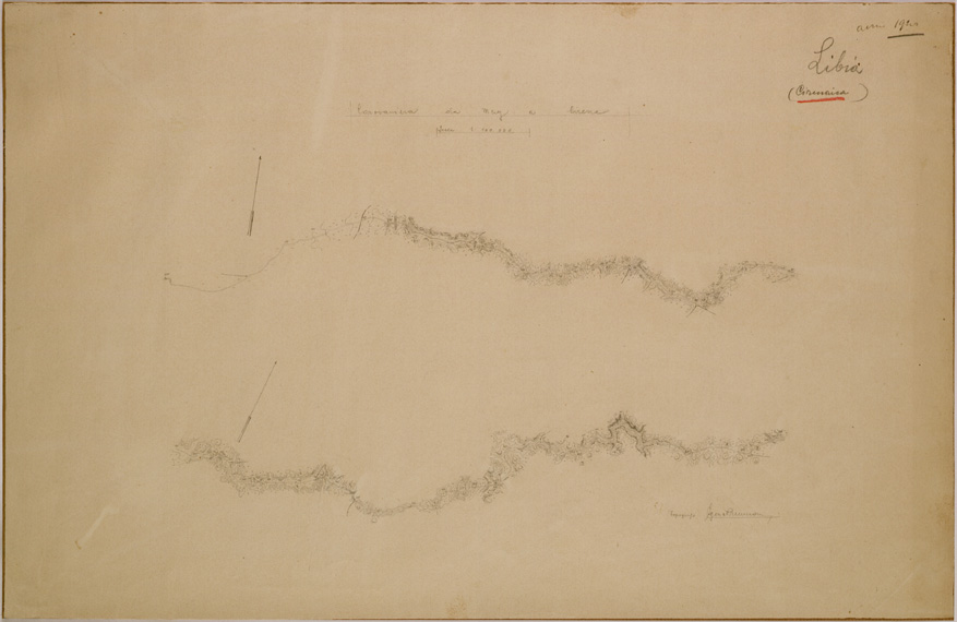 (N:30253) CAROVANIERA DA MERG A CIRENE (SE004133) Carte e stampe antiche: riproduzione a colori su carta (formato A2)