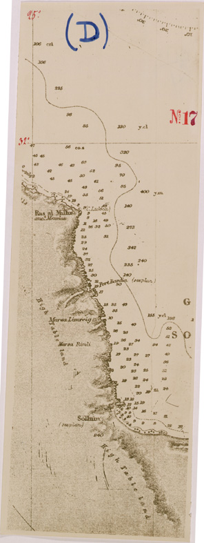 (N:30298) COSTA DA DERNA A SOLLUM - FOGLIO D. (SE004312) Carte e stampe antiche: riproduzione a colori su carta (formato A2)