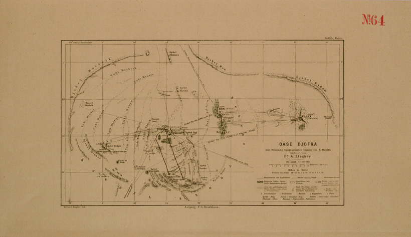 (N:30390) OASE DJOFRA. (SE004425) Carte e stampe antiche: riproduzione a colori su carta (formato A2)