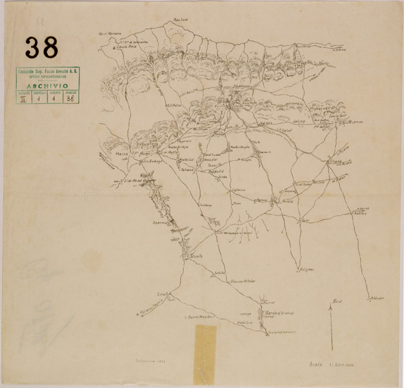 (N:30570) SUD DI CERENE. (SE004580) Carte e stampe antiche: riproduzione a colori su carta (formato A2)