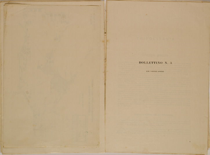 (N:30611) SPEDIZIONE IN TRIPOLITANIA ED IN CERENAICA - BOLLETTINO N. 5 B. 5. (SE004627) Carte e stampe antiche: riproduzione a colori su carta (formato A2)