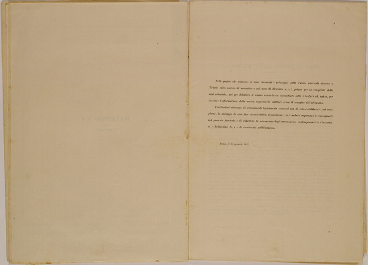 (N:30626) SPEDIZIONE IN TRIPOLITANIA ED IN CIRENAICA - BOLLETTINO N. 6 P. 3. (SE004642) Carte e stampe antiche: riproduzione a colori su carta (formato A2)
