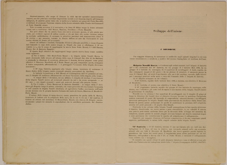 (N:30628) SPEDIZIONE IN TRIPOLITANIA ED IN CERENAICA - BOLLETTINO N. 6 P. 6-7. (SE004644) Carte e stampe antiche: riproduzione a colori su carta (formato A2)