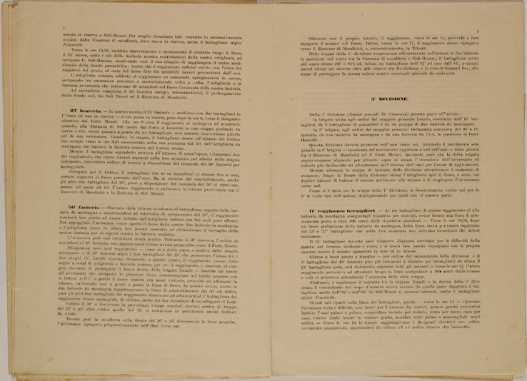 (N:30629) SPEDIZIONE IN TRIPOLITANIA ED IN CERENAICA - BOLLETTINO N. 6 P. 8-9. (SE004645) Carte e stampe antiche: riproduzione a colori su carta (formato A2)