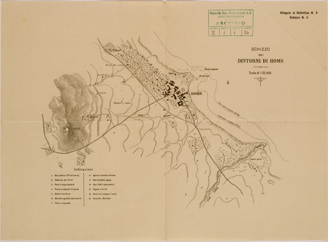 (N:30640) SPEDIZIONE IN TRIPOLITANIA ED IN CIRENAICA - BOLLETTINO N. 6 SCHIZZO 6. (SE004656) Carte e stampe antiche: riproduzione a colori su carta (formato A2)