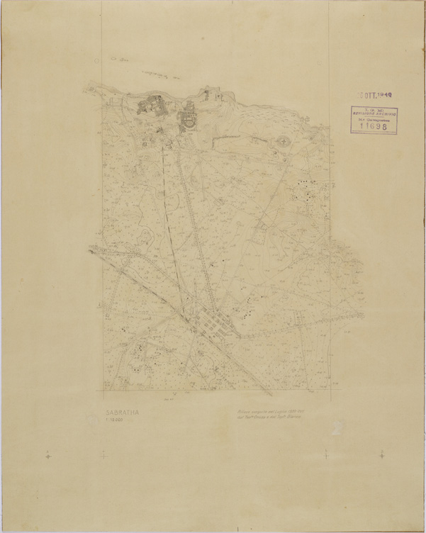 (N:31173) SABRATHA (SE005263) Carte e stampe antiche: riproduzione a colori su carta (formato A2)