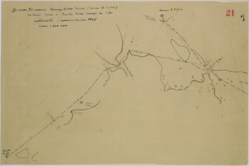 (N:31301) ITINERARI NEL TIBESTI - FOGLIO 6. (SE005337) Carte e stampe antiche: riproduzione a colori su carta (formato A2)