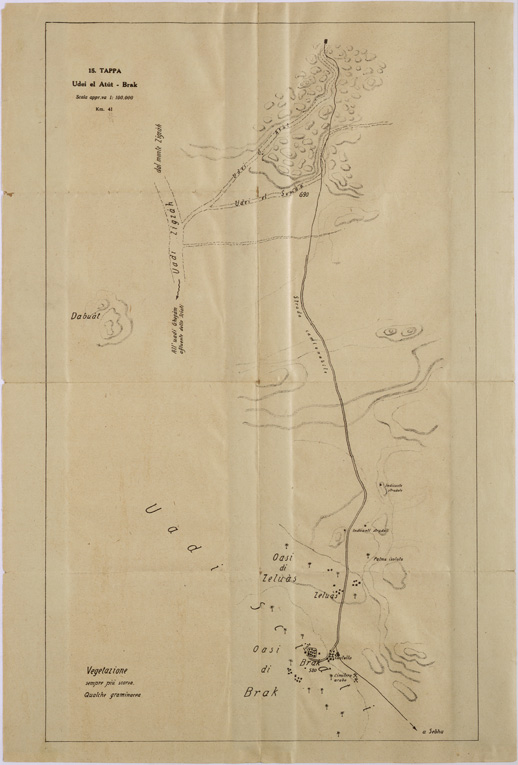 (N:31491) ITINERARIO ESC SCIUEREF-BRAK - 15 TAPPA UDEI EL ATUT - BRAK (SE005553) Carte e stampe antiche: riproduzione a colori su carta (formato A2)