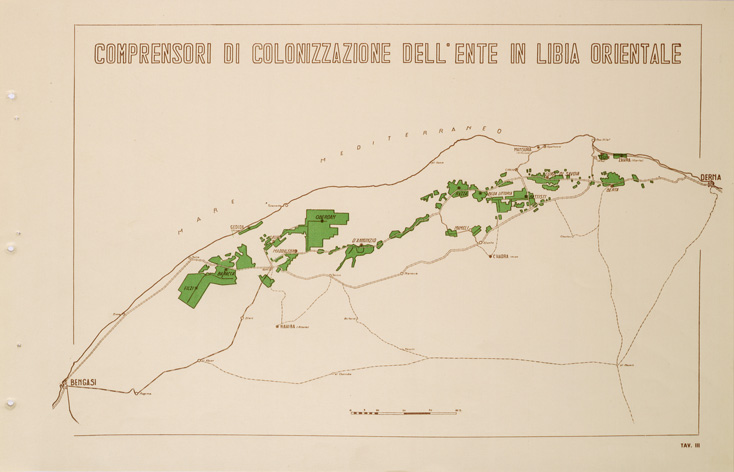 (N:31687) ENTE PER LA COLONIZZAZIONE DELLA LIBIA - TAVOLA III. (SE005839) Carte e stampe antiche: riproduzione a colori su carta (formato A2)