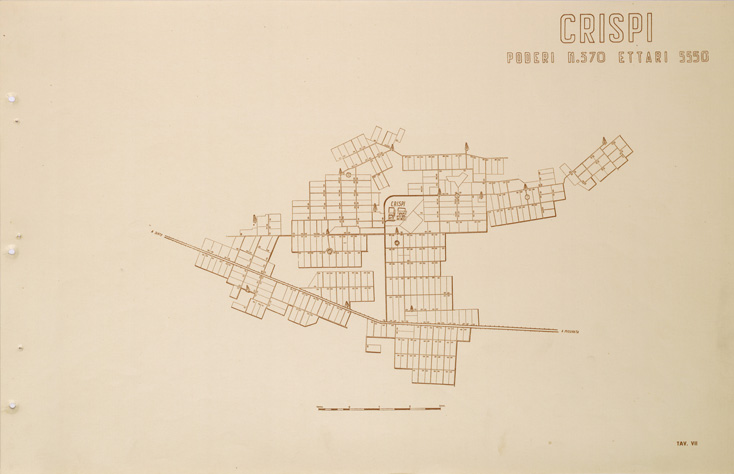 (N:31692) ENTE PER LA COLONIZZAZIONE DELLA LIBIA - TAVOLA VII - CRISPI. (SE005844) Carte e stampe antiche: riproduzione a colori su carta (formato A2)