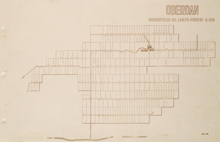 (N:31698) ENTE PER LA COLONIZZAZIONE DELLA LIBIA - TAVOLA XIII - OBERDAN. (SE005850) Carte e stampe antiche: riproduzione a colori su carta (formato A2)