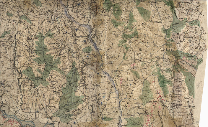(N:35320) VALONA E CORSO DEL VOJUSA - FOGLIO 7864/1 (SE006361) Carte e stampe antiche: riproduzione a colori su carta (formato A2)