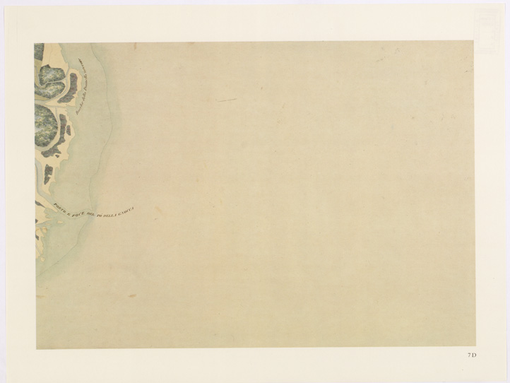 (N:15620) UNA CARTA DEL FERRARESE DEL 1814 - Tavola 7 D (B0002340) Carte e stampe antiche: riproduzione a colori su carta (formato A2)