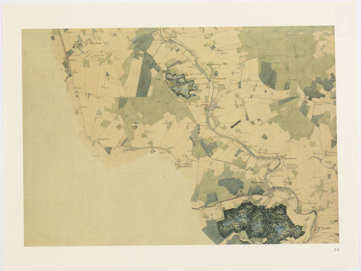 (N:15913) UNA CARTA DEL FERRARESE DEL 1814 - Tavola 2 E (B0002341) Carte e stampe antiche: riproduzione a colori su carta (formato A2)