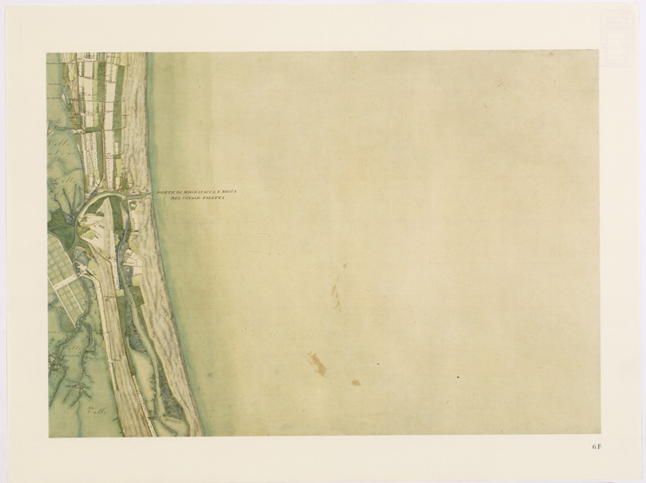 (N:15625) UNA CARTA DEL FERRARESE DEL 1814 - Tavola 6 F (B0002350) Carte e stampe antiche: riproduzione a colori su carta (formato A2)