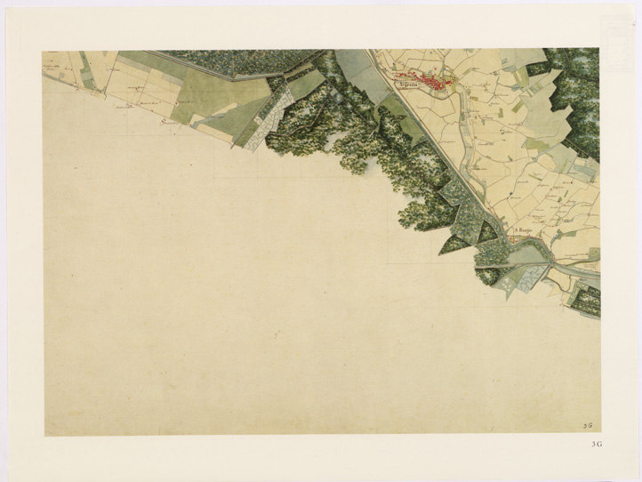 (N:15897) UNA CARTA DEL FERRARESE DEL 1814 - Tavola 3 G (B0002352) Carte e stampe antiche: riproduzione a colori su carta (formato A2)