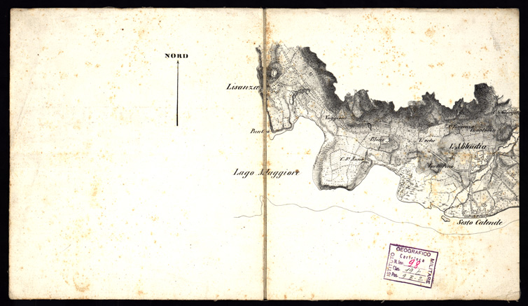 (N:9965) GEGEND ZWISCHEN SESTO CALENDE, SOMA, UND GALLARATE (s. d., s. a.) - Foglio 7 - LISANZA L'ABBADIA (B0003086) Carte e stampe antiche: riproduzione a colori su carta (formato A2)