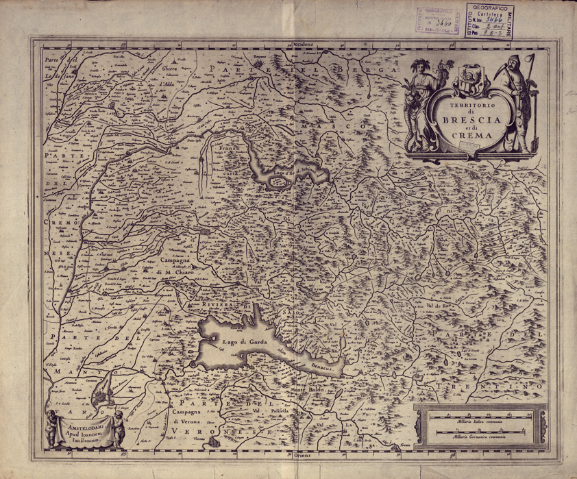 (N:15841) TERRITORIO DI BRESCIA E DI CREMA... (B0003165) Carte e stampe antiche: riproduzione a colori su carta (formato A2)