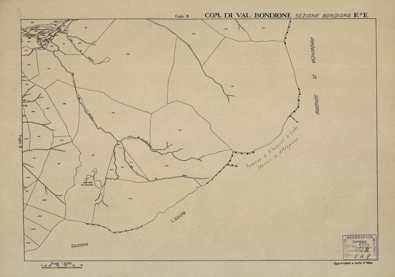 (N:12227) MAPPE CATASTALI D'ITALIA - PROVINCIA DI BERGAMO - Foglio E - COMUNE DI VAL BONDIONE Sez. BONDIONE (B0003526) Carte e stampe antiche: riproduzione a colori su carta (formato A2)