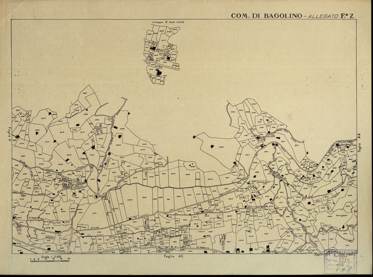 (N:12281) MAPPE CATASTALI D'ITALIA - PROVINCIA DI BRESCIA - Foglio Z - COMUNE DI BAGOLINO (B0003571) Carte e stampe antiche: riproduzione a colori su carta (formato A2)