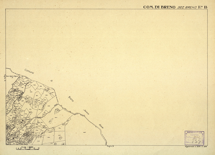 (N:12332) MAPPE CATASTALI D'ITALIA - PROVINCIA DI BRESCIA - Foglio B - COMUNE DI BRENO Sez. BRENO (B0003628) Carte e stampe antiche: riproduzione a colori su carta (formato A2)