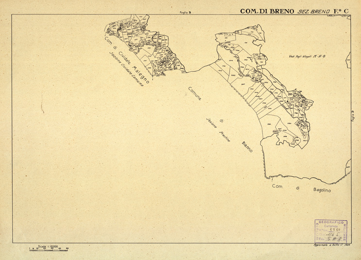 (N:12333) MAPPE CATASTALI D'ITALIA - PROVINCIA DI BRESCIA - Foglio C - COMUNE DI BRENO Sez. BRENO (B0003629) Carte e stampe antiche: riproduzione a colori su carta (formato A2)