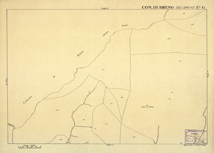 (N:12337) MAPPE CATASTALI D'ITALIA - PROVINCIA DI BRESCIA - Foglio G - COMUNE DI BRENO Sez. BRENO (B0003633) Carte e stampe antiche: riproduzione a colori su carta (formato A2)
