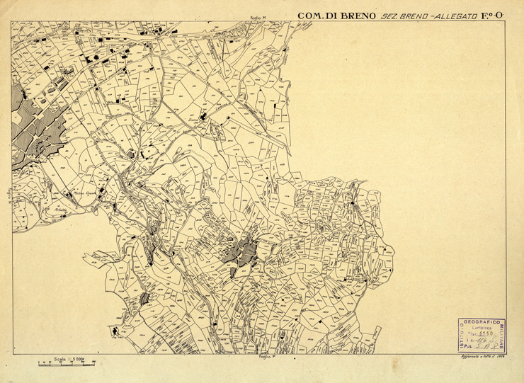 (N:12343) MAPPE CATASTALI D'ITALIA - PROVINCIA DI BRESCIA - Foglio O - COMUNE DI BRENO Sez. BRENO (B0003639) Carte e stampe antiche: riproduzione a colori su carta (formato A2)