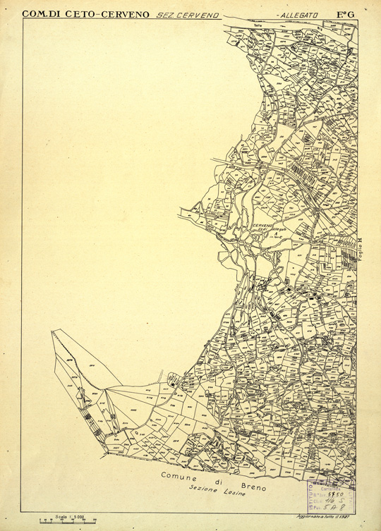 (N:12371) MAPPE CATASTALI D'ITALIA - PROVINCIA DI BRESCIA - Foglio G - COMUNE DI CETO CERVENO Sez. CERVENO (B0003667) Carte e stampe antiche: riproduzione a colori su carta (formato A2)