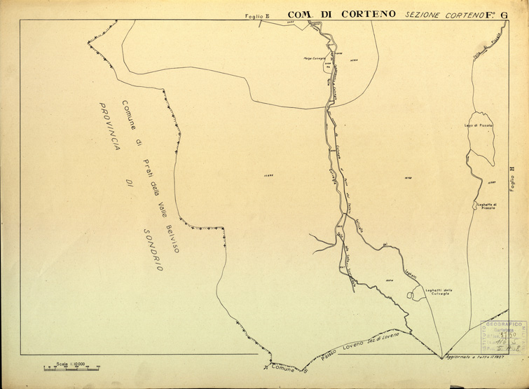 (N:12401) MAPPE CATASTALI D'ITALIA - PROVINCIA DI BRESCIA - Foglio G - COMUNE DI CORTENO Sez. CORTENO (B0003698) Carte e stampe antiche: riproduzione a colori su carta (formato A2)