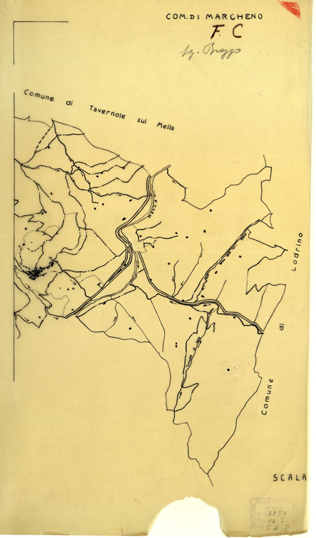 (N:12456) MAPPE CATASTALI D'ITALIA - PROVINCIA DI BRESCIA - Foglio C - COMUNE DI MARCHENO Sez.BROZZO (B0003751) Carte e stampe antiche: riproduzione a colori su carta (formato A2)